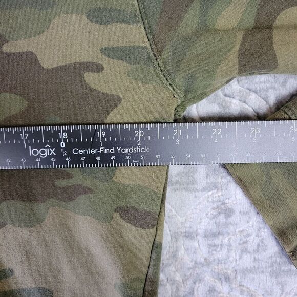 Umpqua Survival Hoodie Mens Medium Green Camo Flag Work Wear Woodland Hunting - Picture 4 of 8